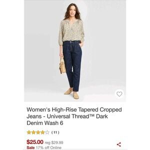 Universal Thread™ High-Rise Tapered Cropped Jeans-6